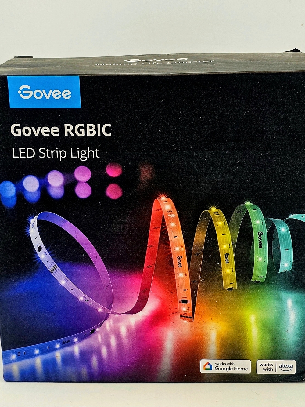 Govee RGBIC LED Strip Lights 49.2ft (Model H618F) – Smart Wi-Fi & Voice Control